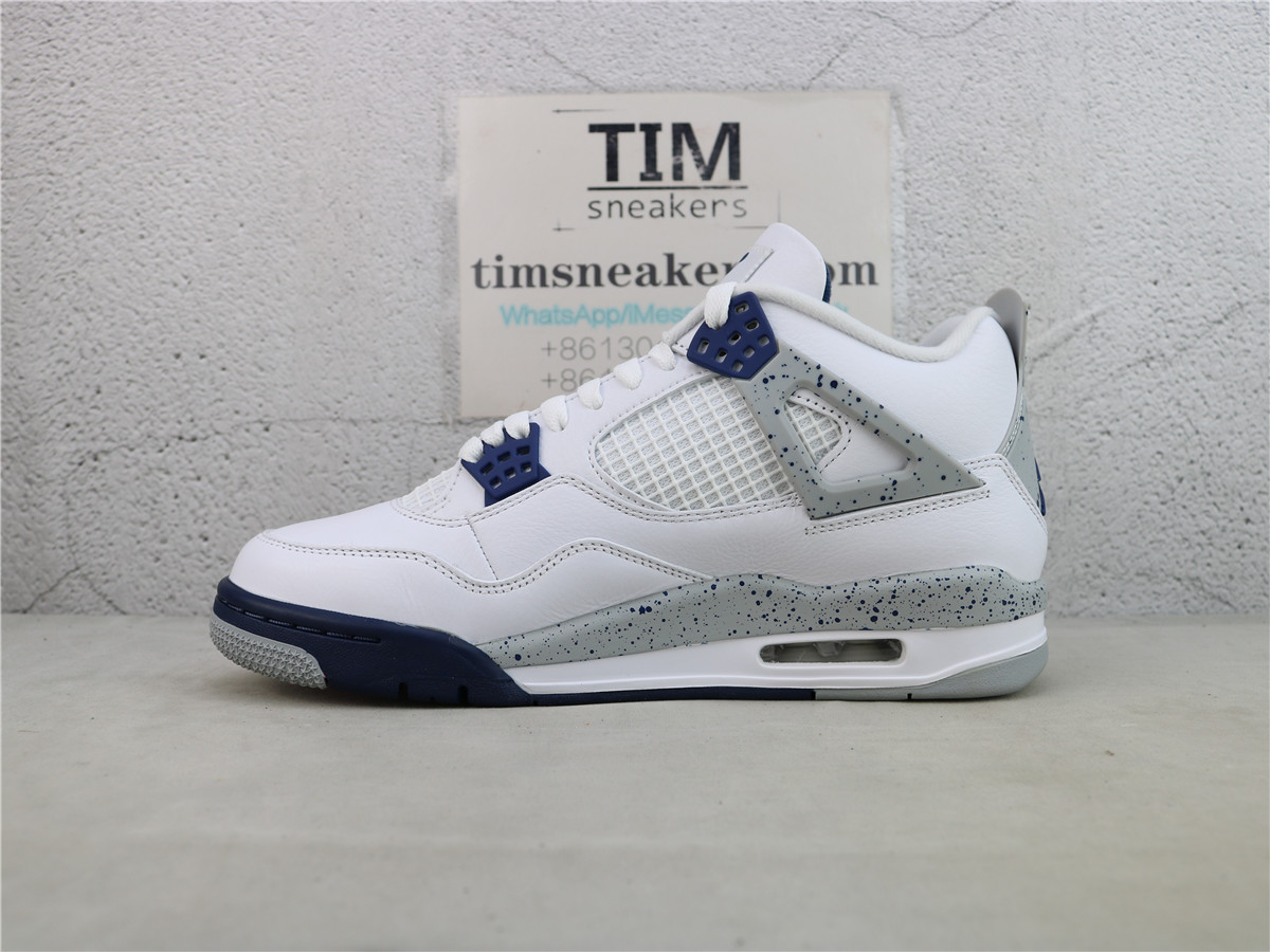 GX Batch Air Jordan 4 Retro White Midnight Navy DH6927-140